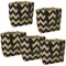 Pack of 10 Linwood Bold Chevron Stripe Jute Tote Bag Quilting Essential